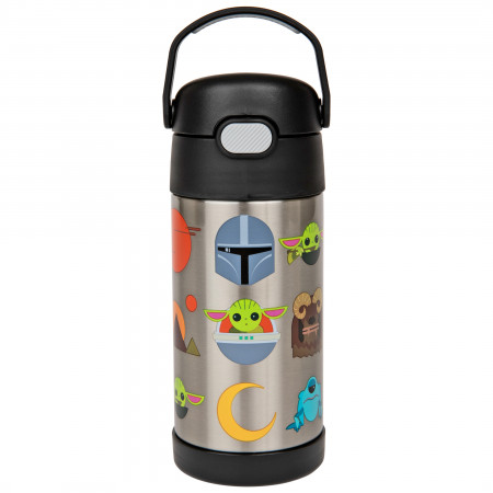 Star Wars The Mandalorian Character Icons Stainless Steel 12oz Thermos